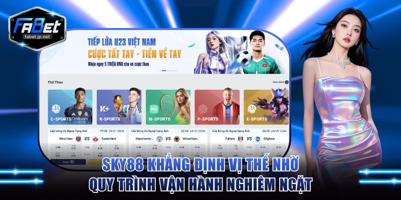SKY88 khẳng định vị thế nhờ quy trình vận hành nghiêm ngặt